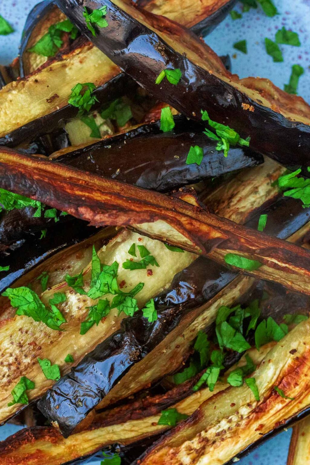 Air Fryer Aubergine - Hungry Healthy Happy