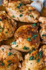 Slow Cooker Chicken Thighs - Hungry Healthy Happy