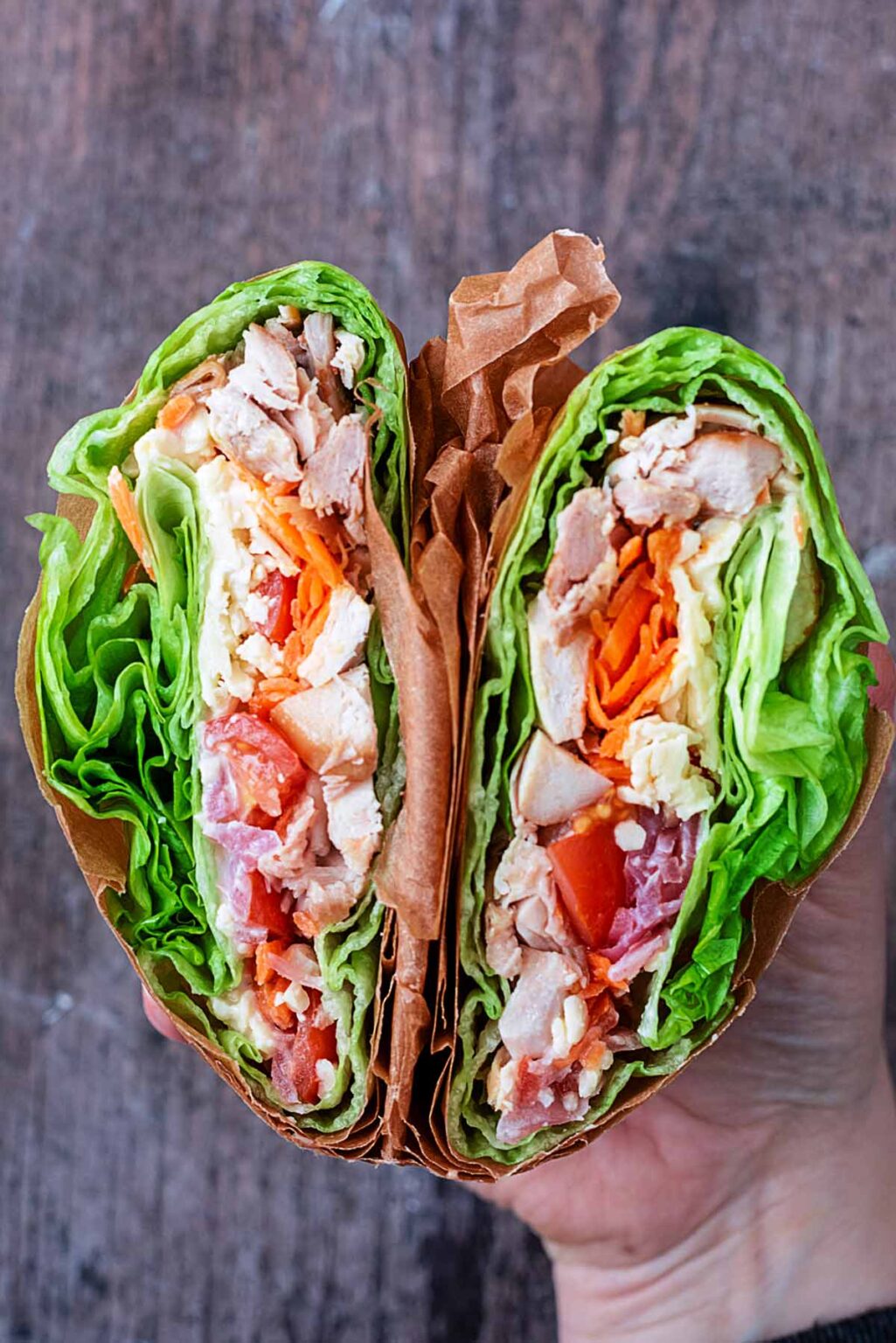 Low-Carb Lettuce Wrap Sandwich - Hungry Healthy Happy