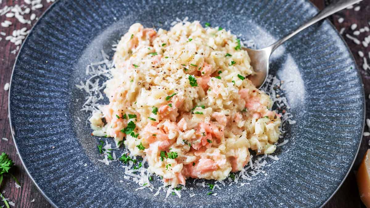 Smoked Salmon Risotto Hungry Healthy Happy