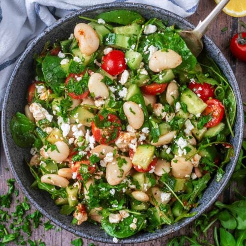 Butter Bean Salad - Hungry Healthy Happy