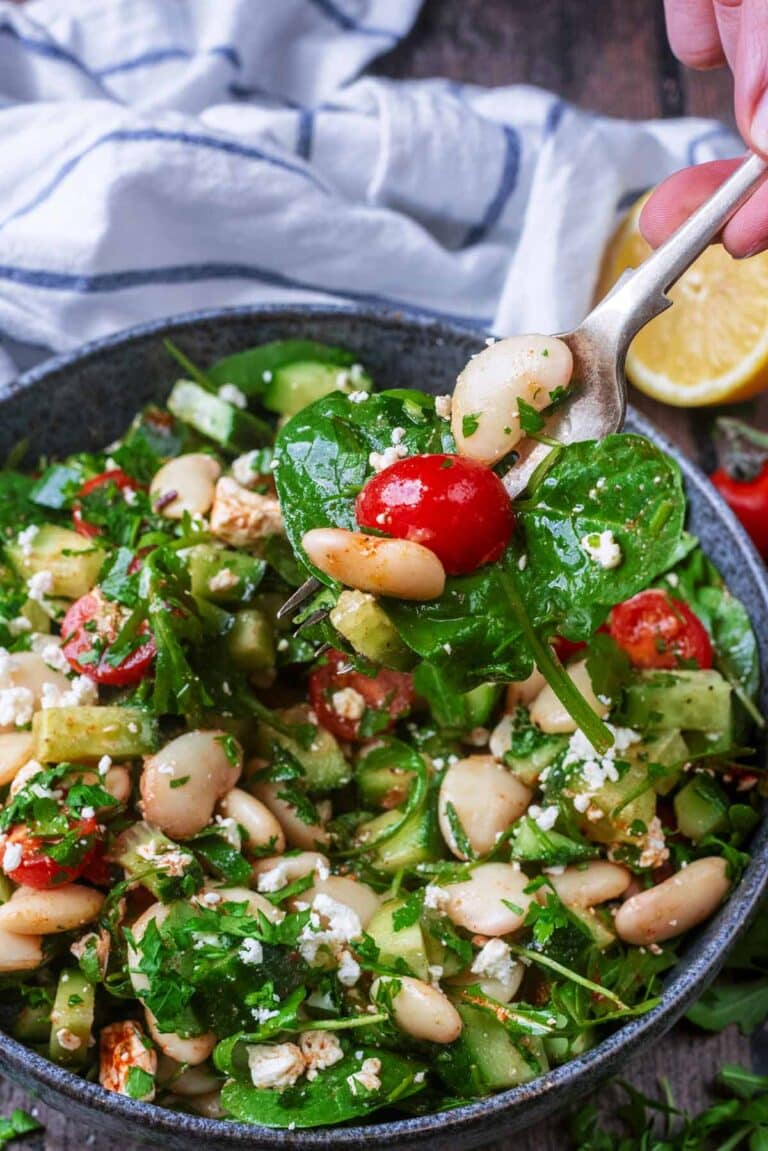 Butter Bean Salad - Hungry Healthy Happy