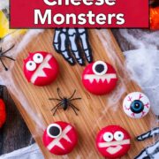 Babybel Cheese Monsters with a text overlay title.