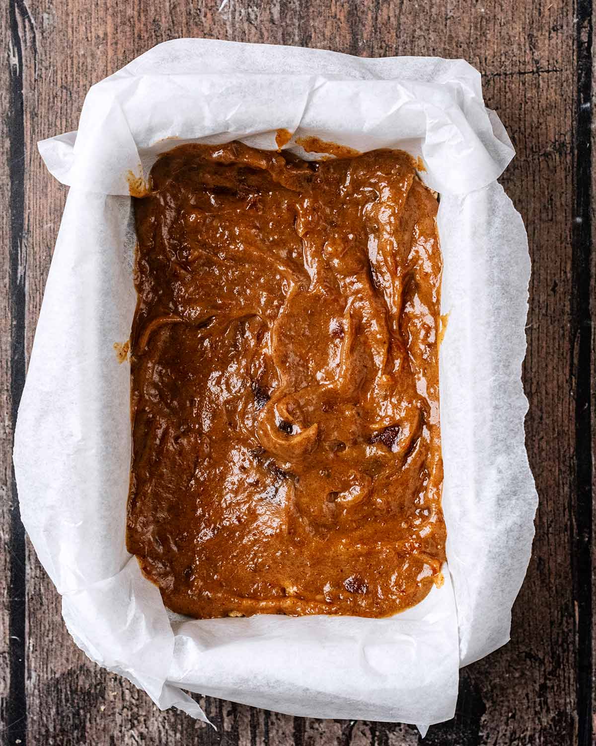 The healthy caramel spread over the oat mixture base.