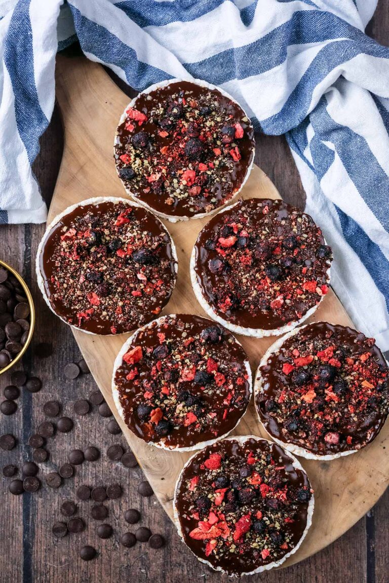 Chocolate Rice Cakes - Hungry Healthy Happy