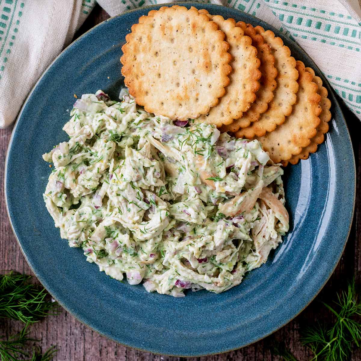 Healthy Green Goddess Chicken Salad (High Protein) Healthy Green Goddess Chicken Salad (High Protein)