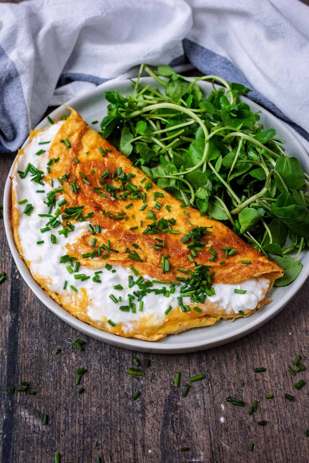 Cottage Cheese Omelette (High Protein) - Hungry Healthy Happy