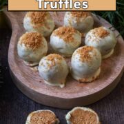 Gingerbread Truffles with a text overlay title.