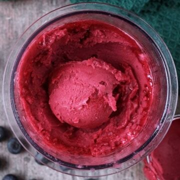 Ninja Cremi Berry Sorbet in a pint tub.