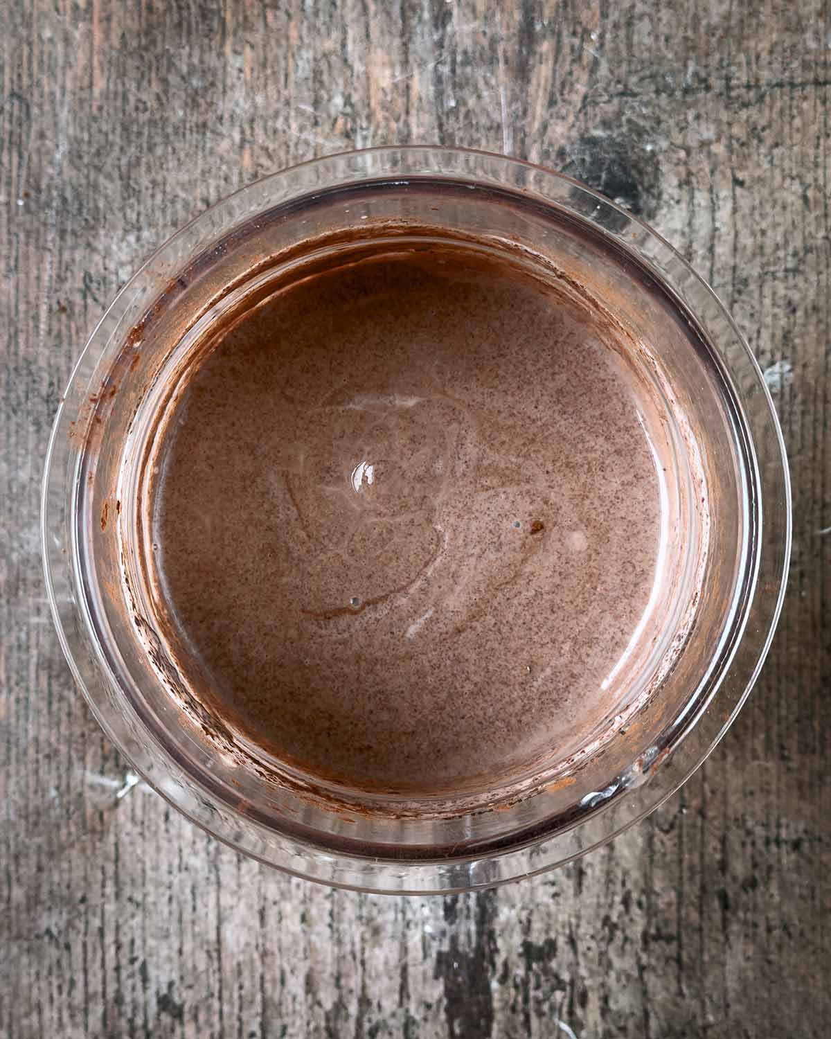 Everything in the tub mixed together.