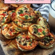 Cottage Cheese Egg Bites with a text overlay title.