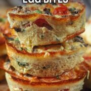 Cottage Cheese Egg Bites with a text overlay title.