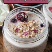 Cottage Cheese Overnight Oats with a text overlay title.